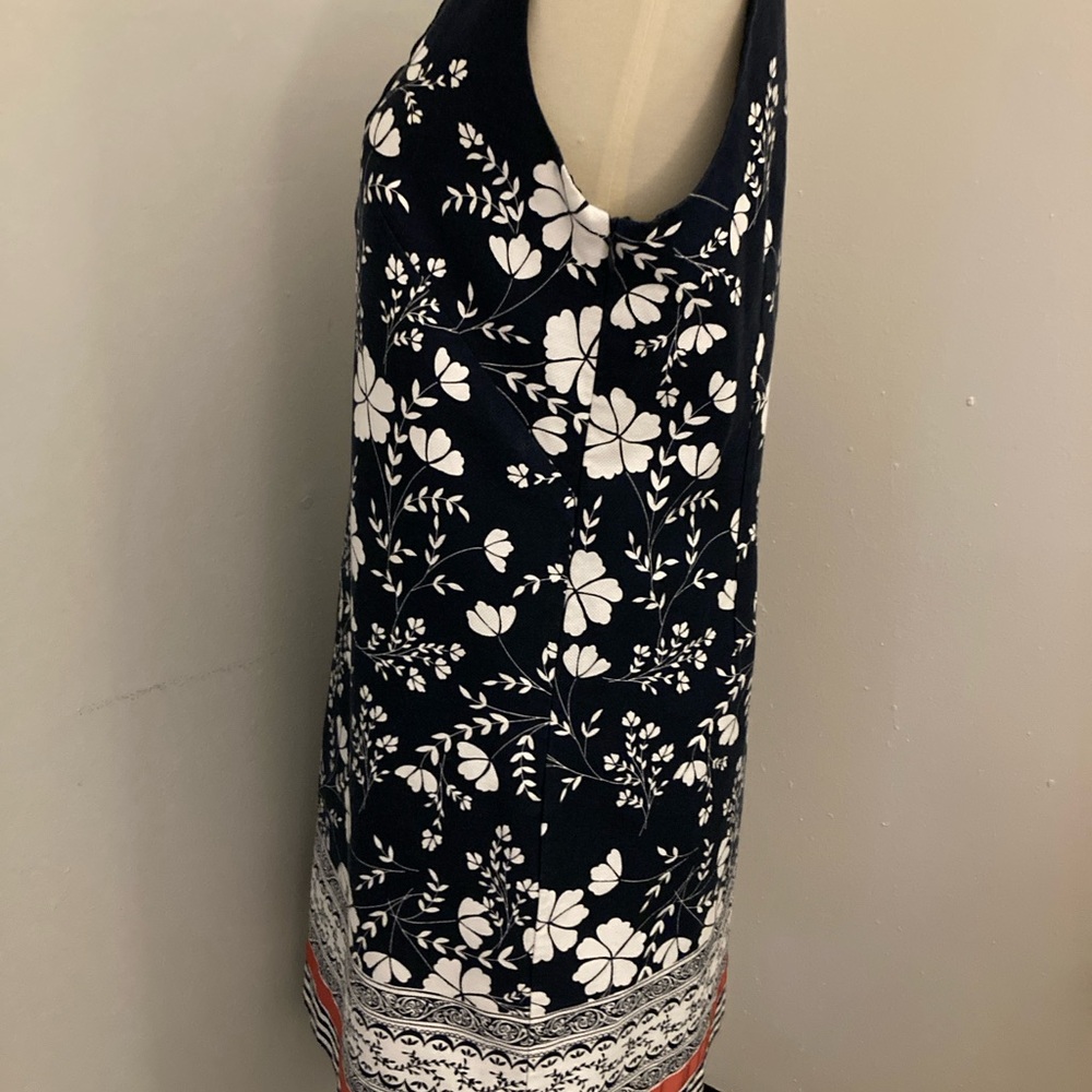 LOFT Red, White & Blue Sheath Dress Size 8 - Picture 4 of 10